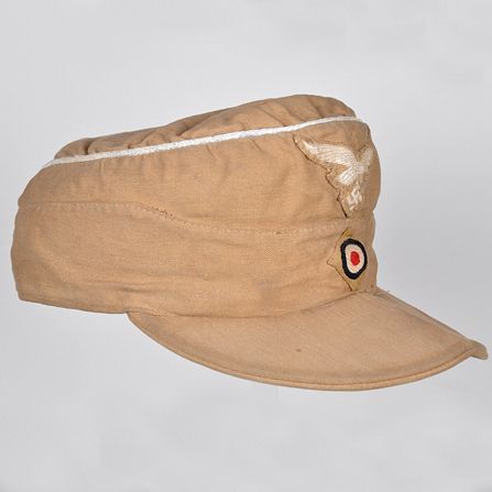 WWII GERMAN LUFTWAFFE OFFICERS AFRIKA KORPS CAP.