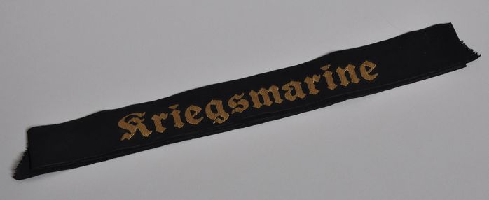 GERMAN KRIEGSMARINE CAP TALLY.