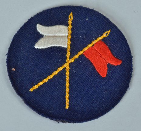 GERMAN WWI BLUE SIGNALLERS ARM PATCH.