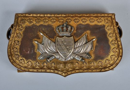 IMPERIAL GERMAN SAXON GUARD REITER OFFICERS FULL DRESS POUCH.