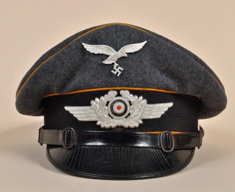 GERMAN WWII LUFTWAFFE FLIGHT SECTION MANS OR NCO’S CAP.