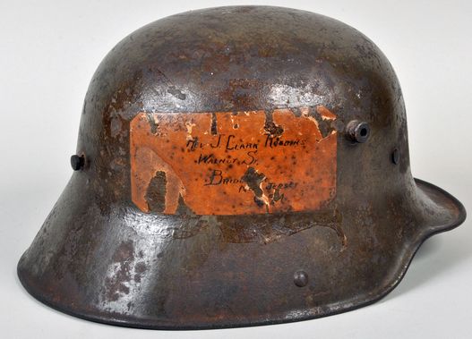 GERMAN WWI M.16 POST HOME HELMET.