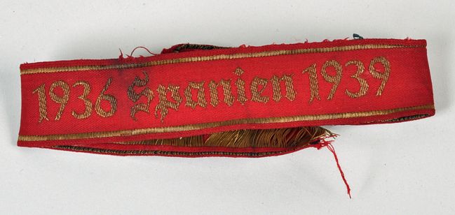 GERMAN WWII SPANIEN 1936-39 CUFF TITLE.
