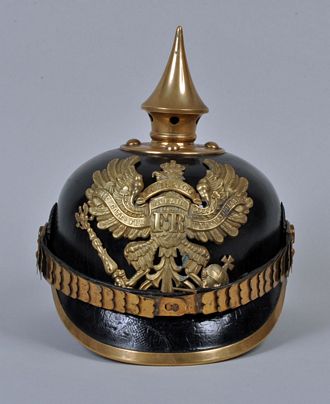 GERMAN WWI REGIMENT 74, 77 OR 78 ENLISTED RANKS PICKELHAUBE.