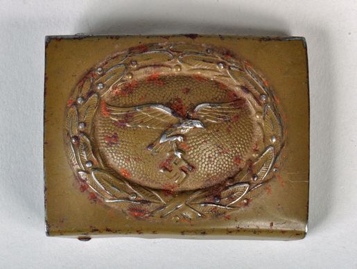 GERMAN WWII LUFTWAFFE TROPICAL BELT BUCKLE.