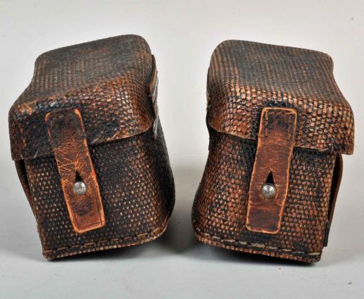 GERMAN WWI PAPER CLOTH MEDICAL POUCHES.