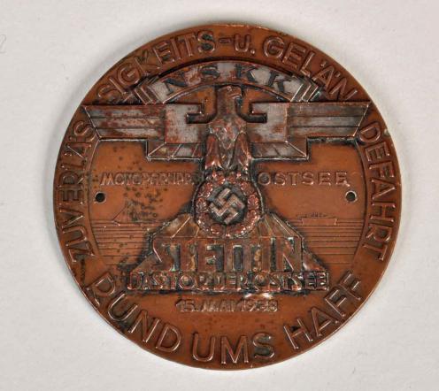 GERMAN WWII NSKK NON PORTABLE AWARD.