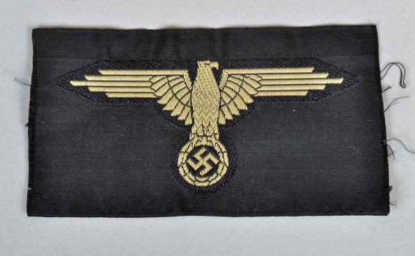 GERMAN WWII WAFFEN SS TROPICAL BEVO ARM EAGLE.