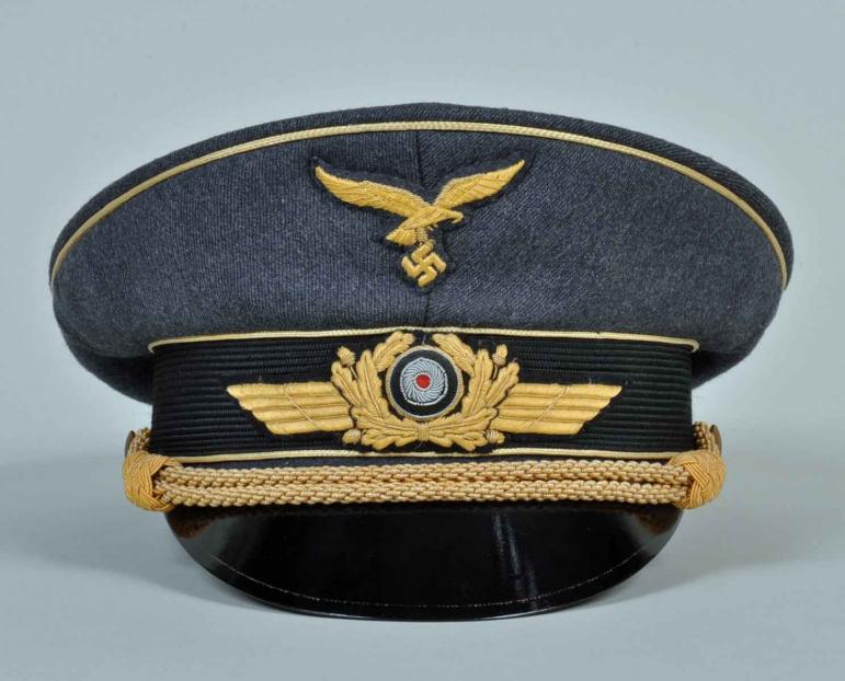 GERMAN WWII LUFTWAFFE GENERAL’S VISOR CAP.