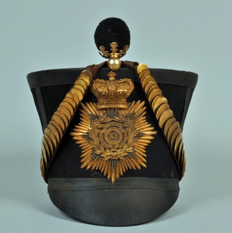 ENGLISH BELL TOP SHAKO 11th FOOT.