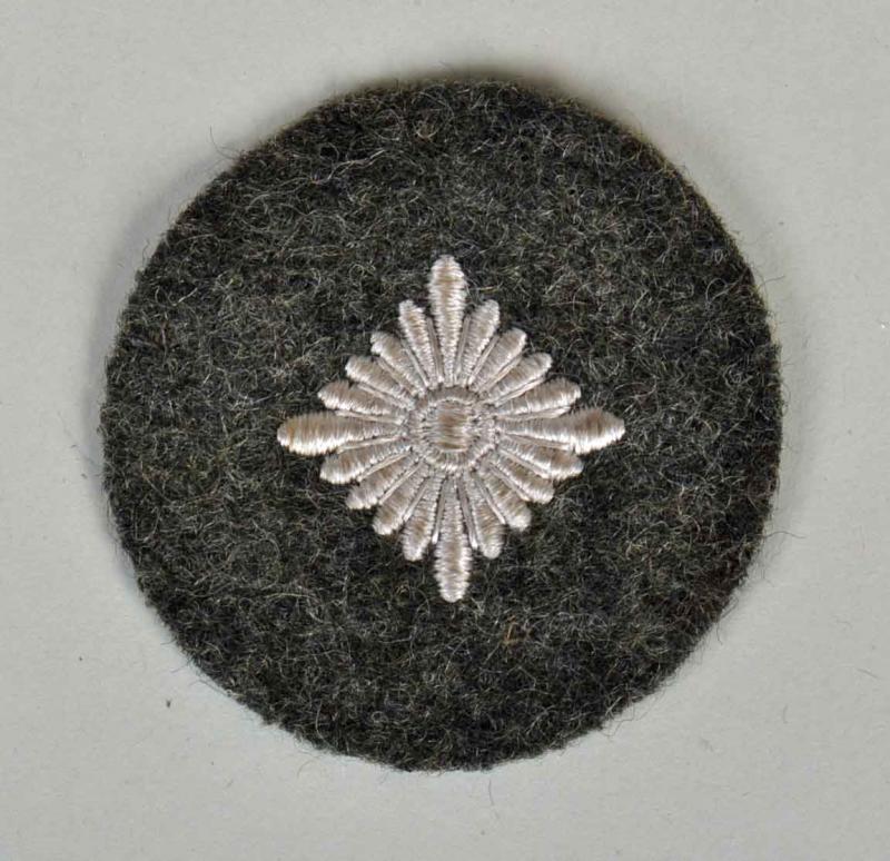 GERMAN WWII  ARMY OBERSCHUTZ PATCH FIELD GREY BACKING.