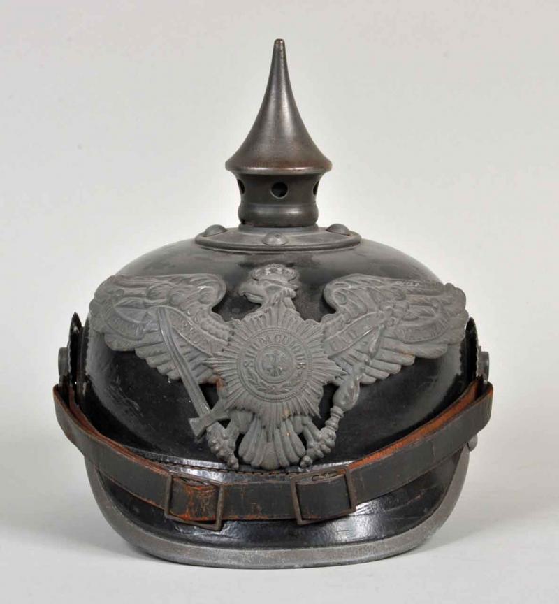 GERMAN WWI GUARD INFANTRY FIELD GREY PICKELHAUBE.