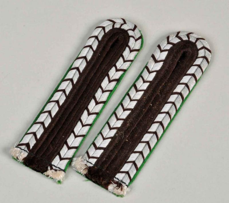 GERMAN WWII SCHUTZPOLIZEI WACHTMEISTER SHOULDER BOARDS.