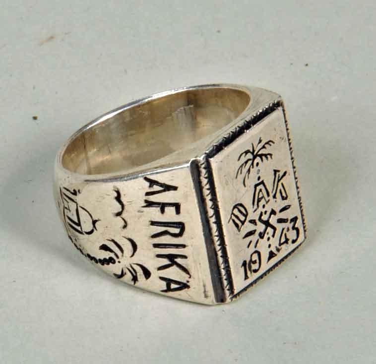 GERMAN WWII AFRIKA KORPS RING.