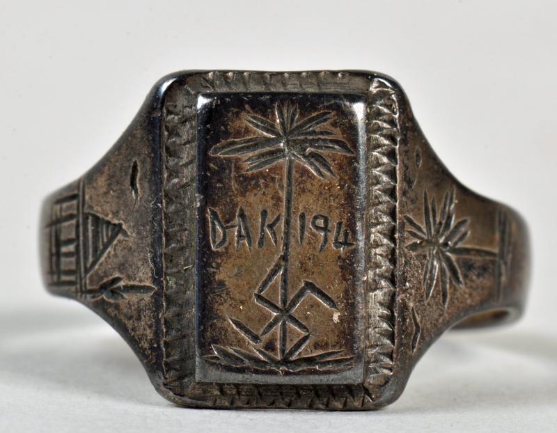 GERMAN WWII AFRIKA KORPS FINGER RING.