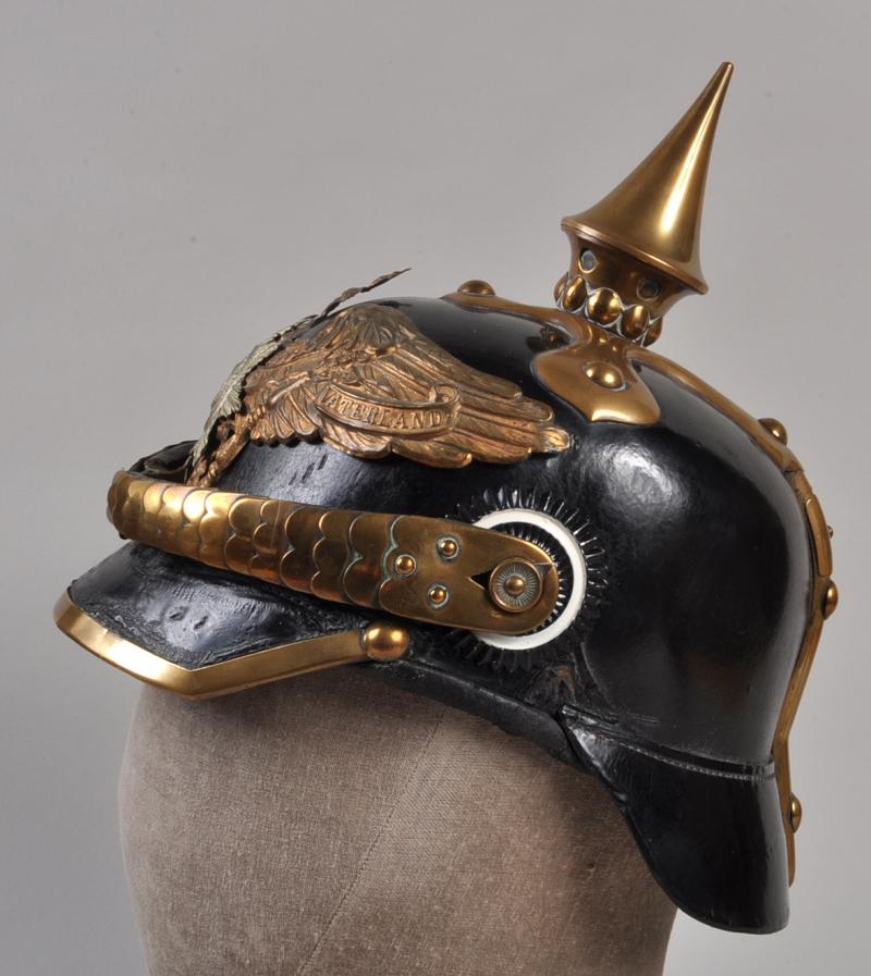GERMAN PRUSSIAN 1ST OR 2ND GUARD DRAGOON ENLISTED RANKS PICKELHAUBE.