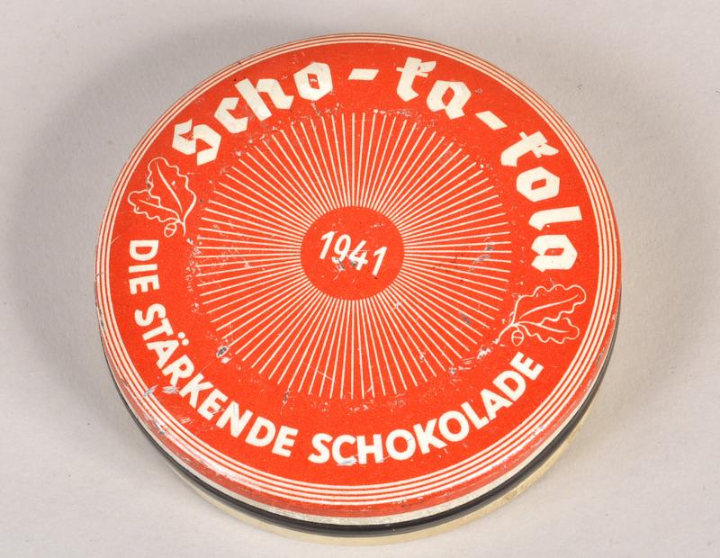 GERMAN WWII SOLDIER’S CHOCOLATE TIN.