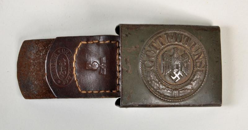 GERMAN WWII KRIEGSMARINE COASTAL ARTILLERY BELT BUCKLE.
