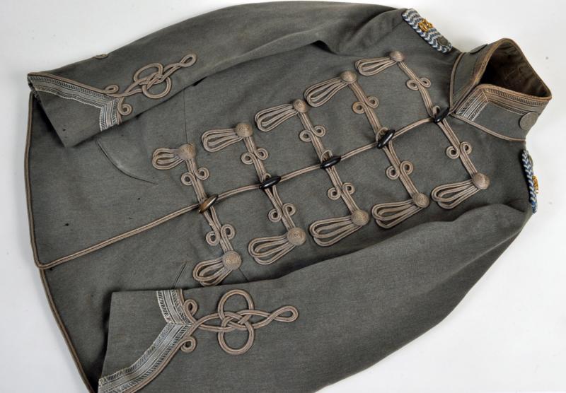 IMPERIAL GERMAN 20TH SAXON HUSSARS NCO’S FIELD GREY TUNIC.