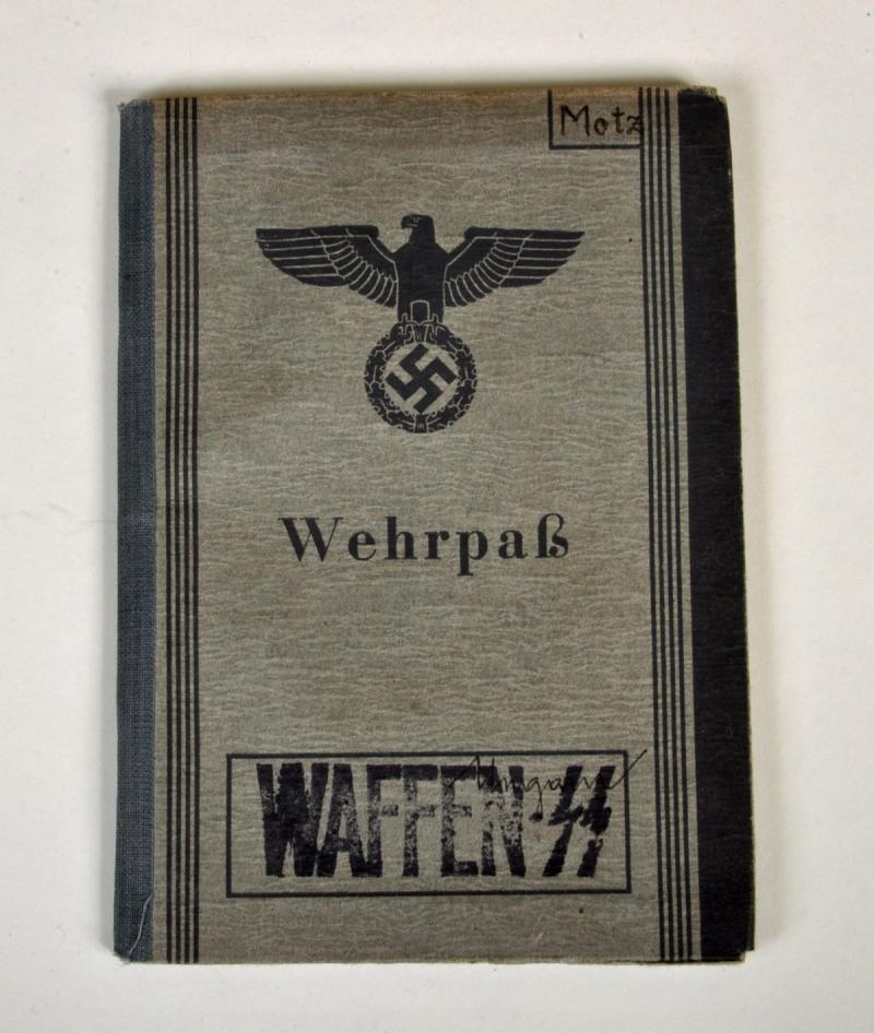 GERMAN WWII WAFFEN SS FLOSSENBURG CONCENTRATION CAMP GUARD WHERPASS.