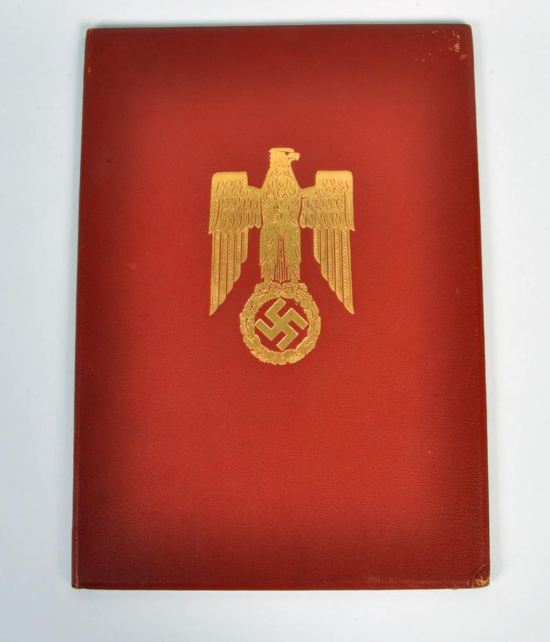 GERMAN WWII LUFTWAFFE GENERALS PROMOTION DOCUMENT