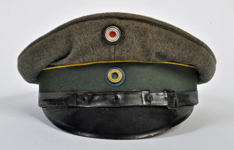 IMPERIAL GERMAN BRUNSWICK MILITARY OFFICIAL’S VISOR CAP.
