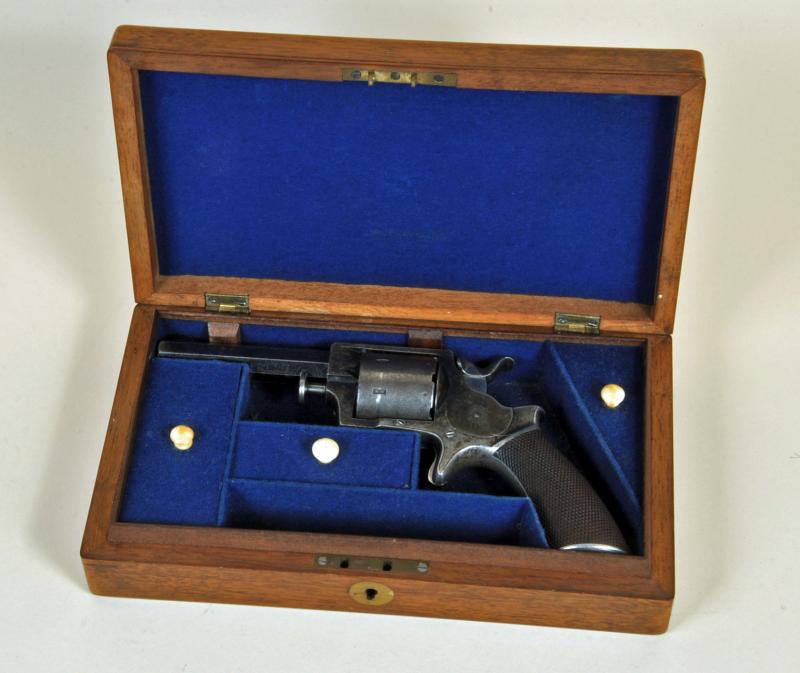 ENGLISH TRANTER .320 RIM FIRE REVOLVER.