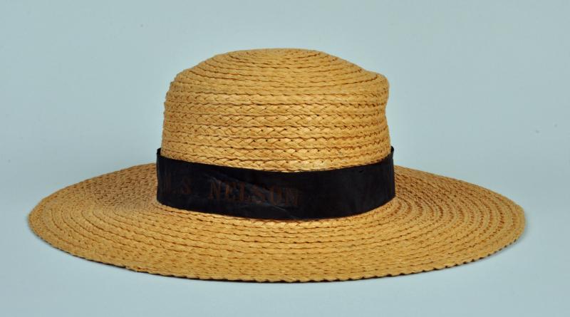 BRITISH PRE WWI ROYAL NAVAL SENNET STRAW HAT.