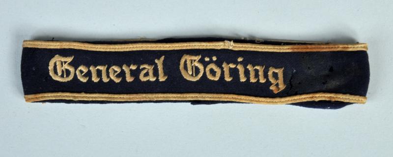 GERMAN WWII GENERAL GOERING CUFF TITLE.