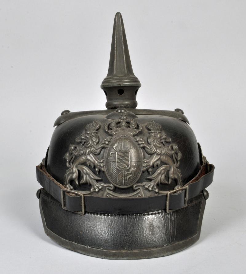 GERMAN WWI BAVARIAN CHEVAULEGER ENLISTED RANKS HELMET.