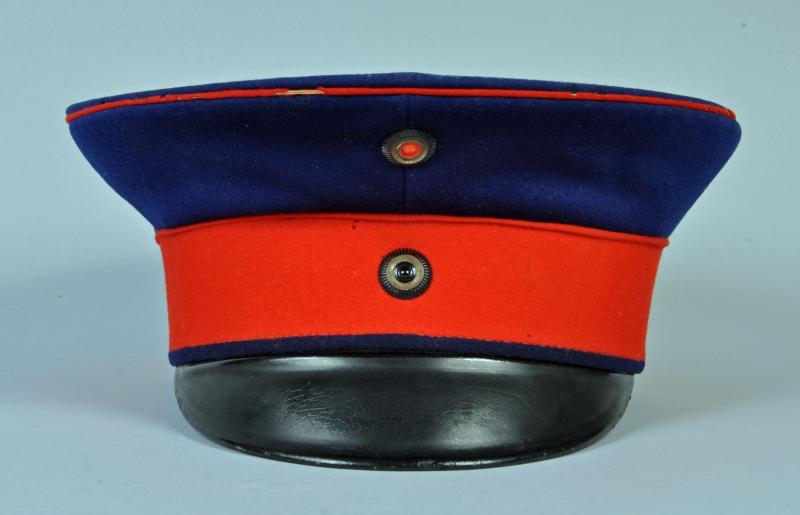 PRUSSIAN DRESS BLUE ENLISTED RANKS VISOR CAP.