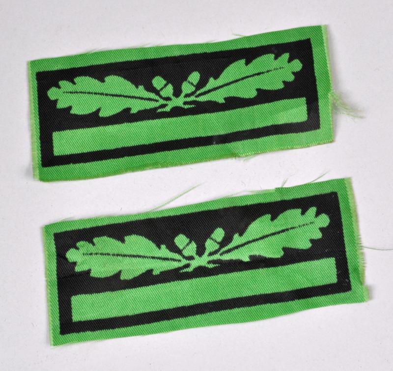 GERMAN WWII WAFFEN SS OBERSTURMFUHRER CAMOUFLAGE UNIFORM INSIGNIA.