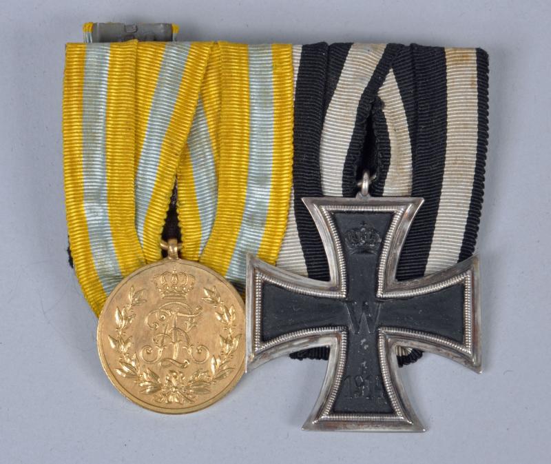 GERMAN WWI IMPERIAL MEDAL PAIR.