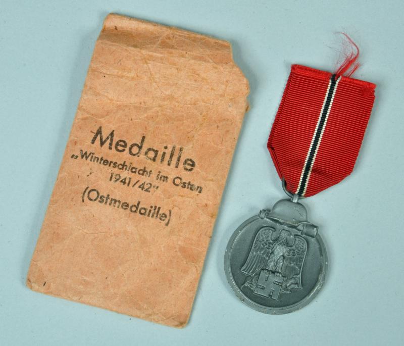 GERMAN WWII EAST FRONT MEDAL IN PACKET.