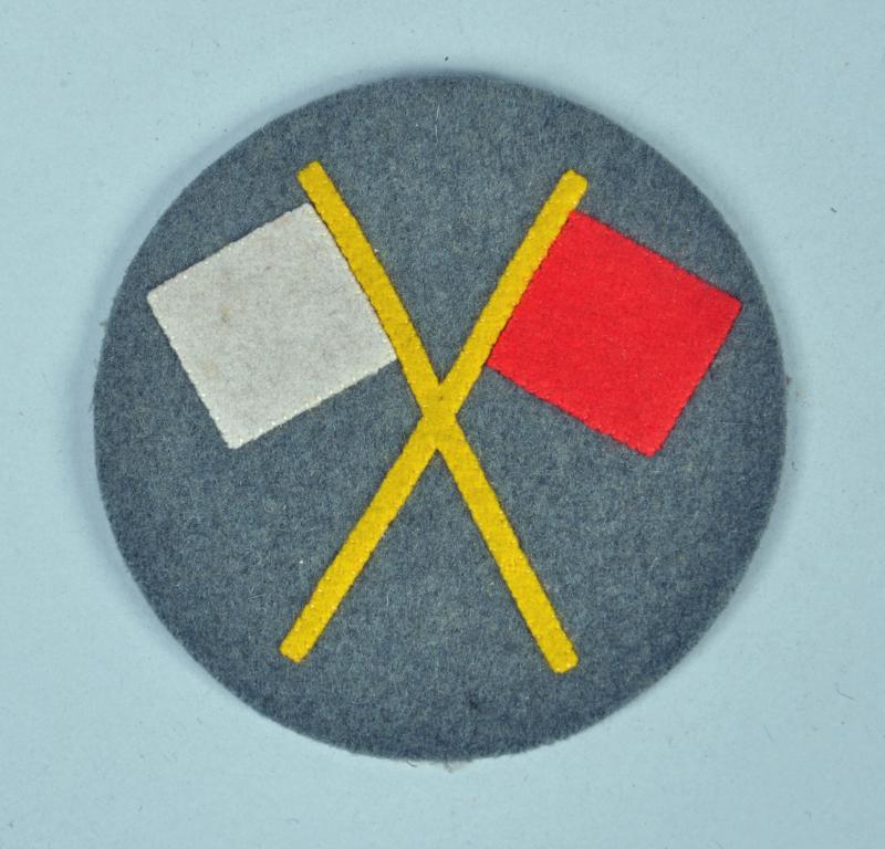 GERMAN WWI FIELD GREY UNIFORM SIGNALS PATCH.