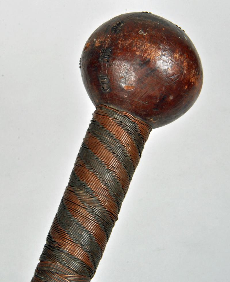 PRE 1940 ZULU LEADERS WOOD AND WIRE BOUND STAFF.