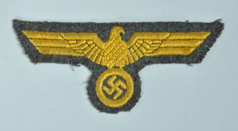 GERMAN WWII NAVAL COASTAL ARTILLERY BREAST EAGLE.