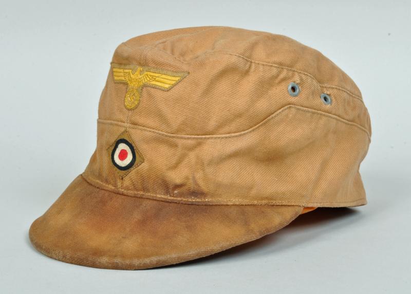 GERMAN WWII KRIEGSMARINE TROPICAL M.41 FIELD CAP.