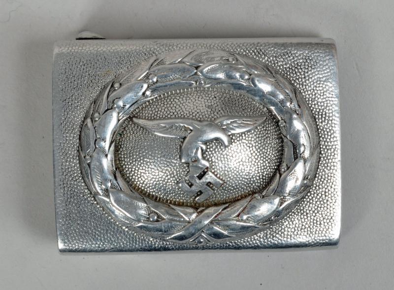 GERMAN WWII LUFTWAFFE ALUMINIUM BELT BUCKLE.