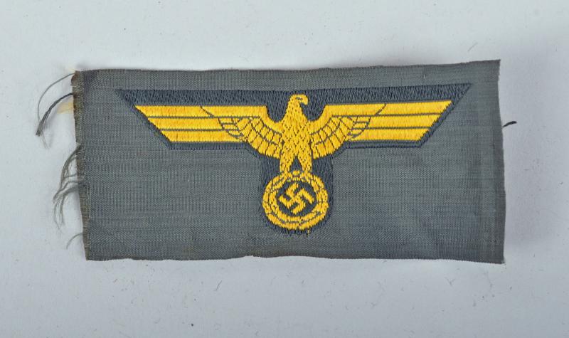 GERMAN WWII COASTAL ARTILLERY OVERSEAS CAP EAGLE.
