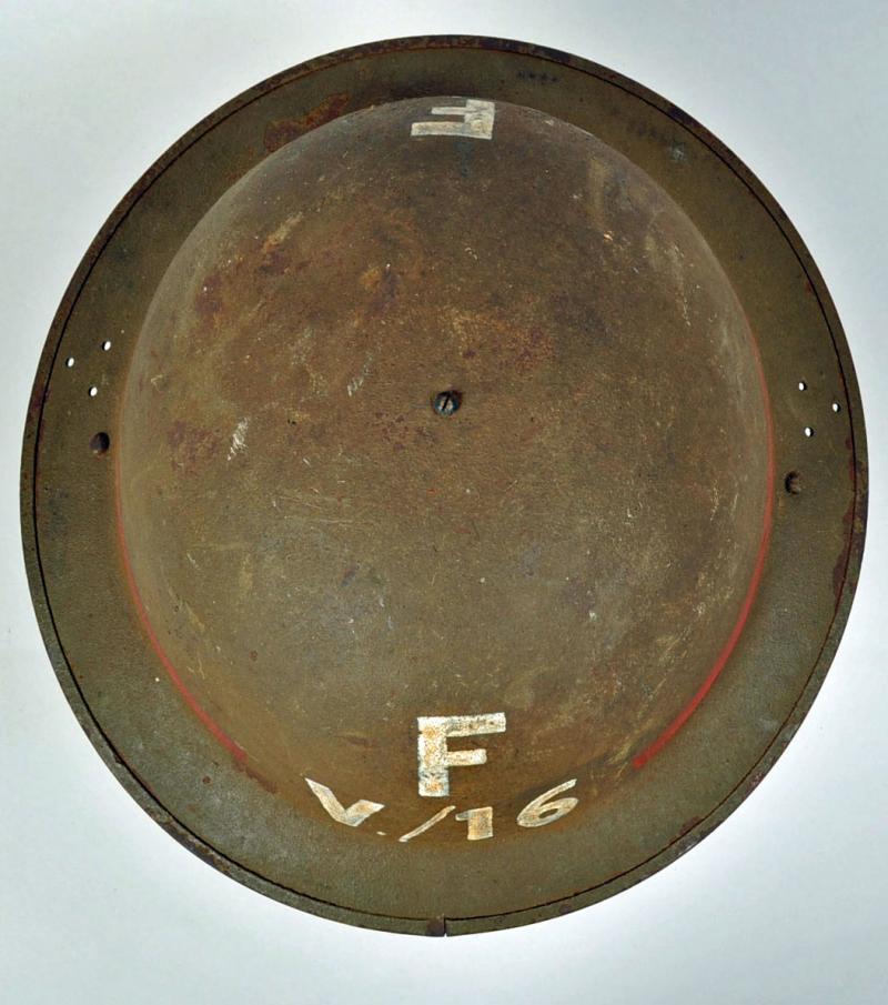 BRITISH WWII HOME FRONT BRODIE HELMET.