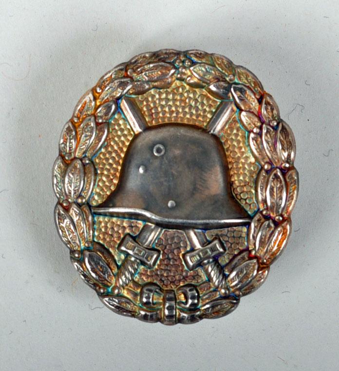 GERMAN WWI SILVER WOUND BADGE, SCREW BACK.