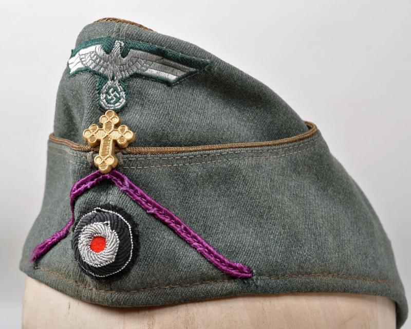 GERMAN WWII FIELD BISHOPS OVERSEAS CAP.