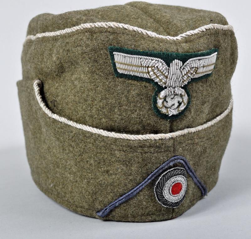 GERMAN WWII ARMY TRANSPORT OFFICERS OVERSEAS CAP.