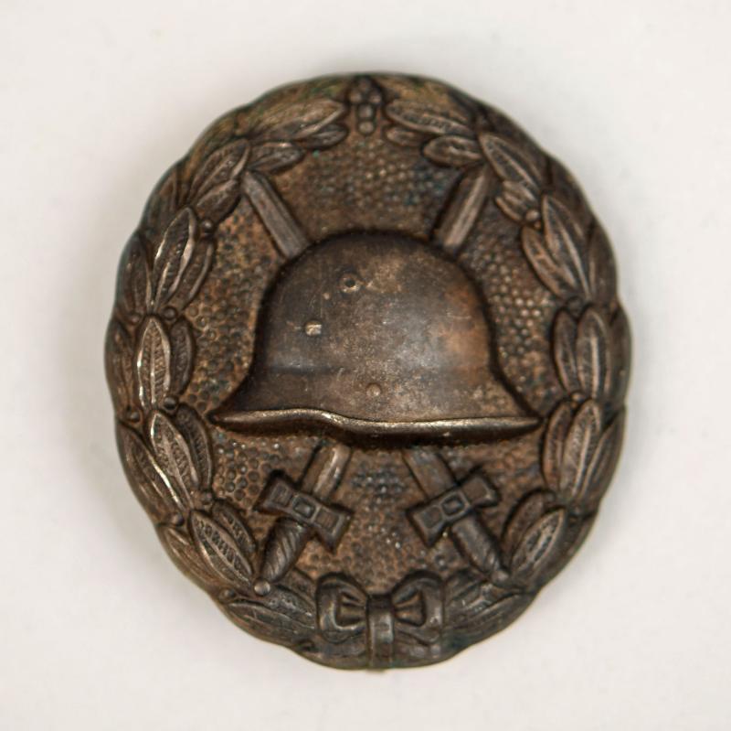 GERMAN WWI IMPERIAL GERMAN WOUND BADGE IN SILVER.