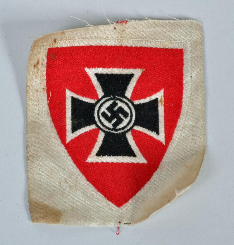 GERMAN WWII REICHSKRIEGERBUND BEVO WOVEN ARM INSIGNIA