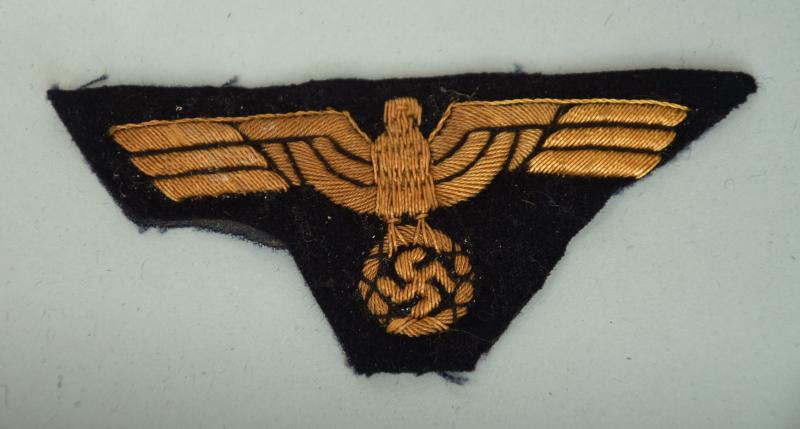 GERMAN WWII KRIEGSMARINE OFFICER CELLION BREAST EAGLE.