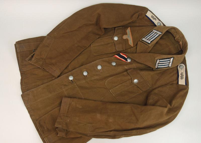 GERMAN WWII AFRIKAKORPS ARMY MEDICAL OFFICERS TUNIC.