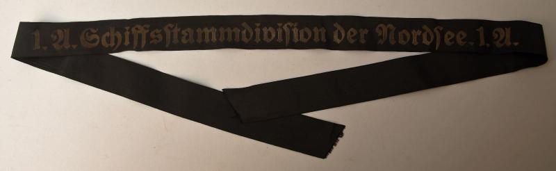 GERMAN WWII KRIEGSMARINE CAP TALLY.