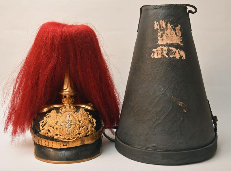 GERMAN WWI BAVARIAN FIELD ARTILLERY RESERVE OFFICERS PICKELHAUBE.